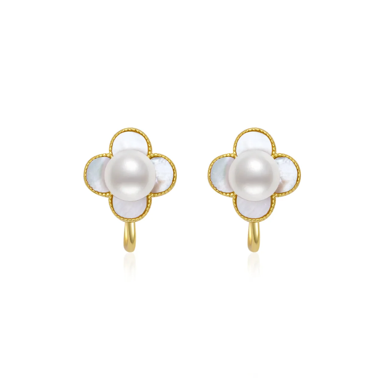 Clip-On Freshwater Pearl Earrings WE00609