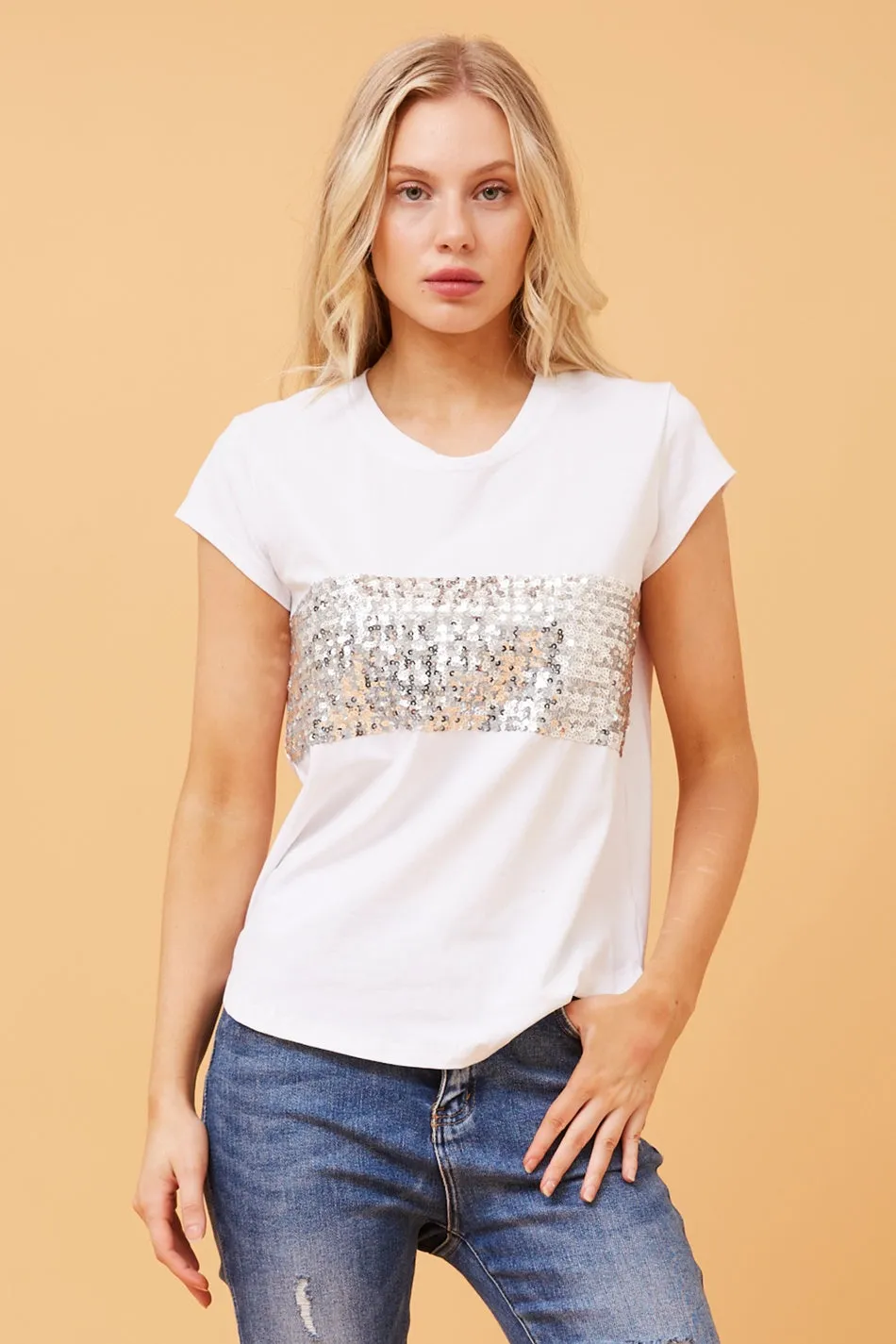 COCO SEQUIN TEE