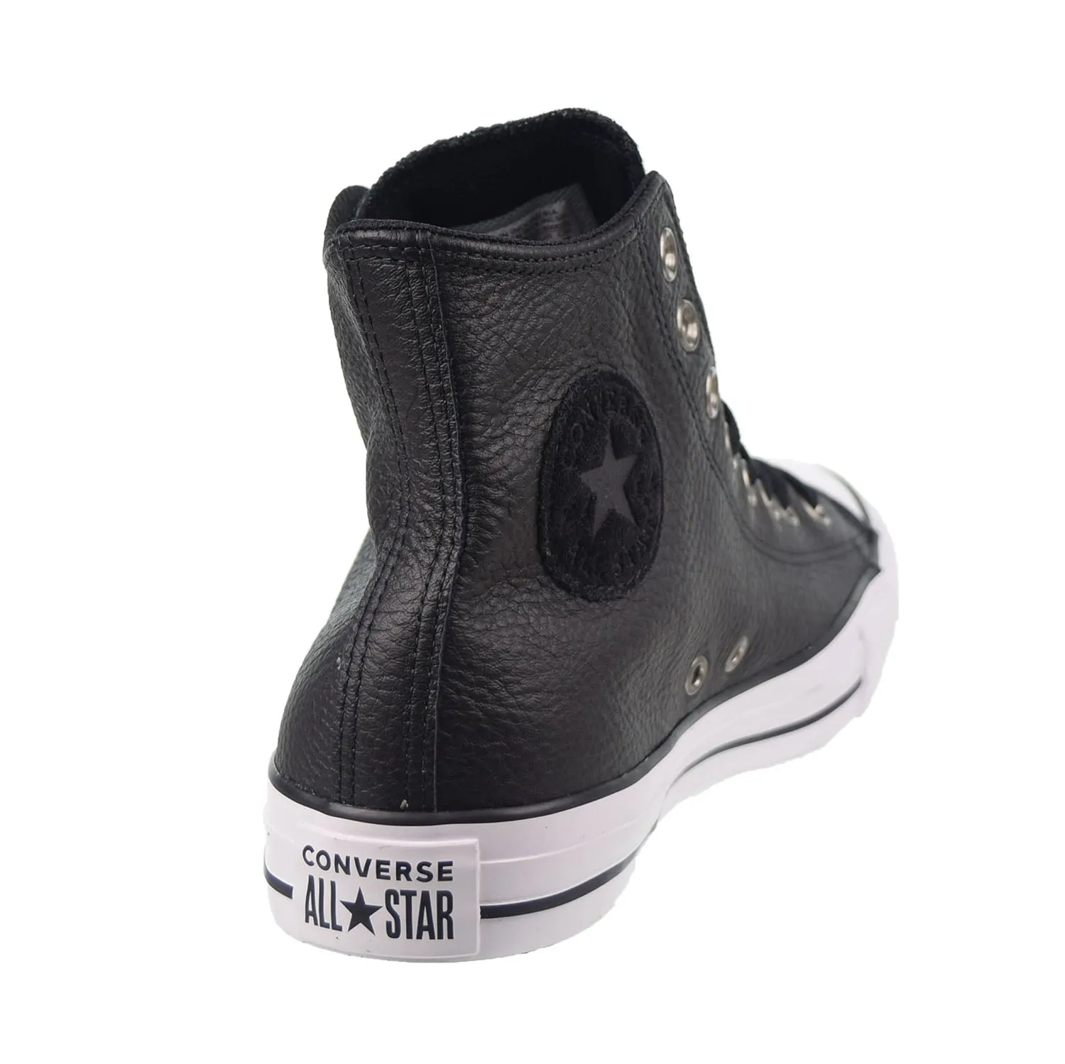 Converse Chuck Taylor All Star Leather Hi Men's Shoes Black-White