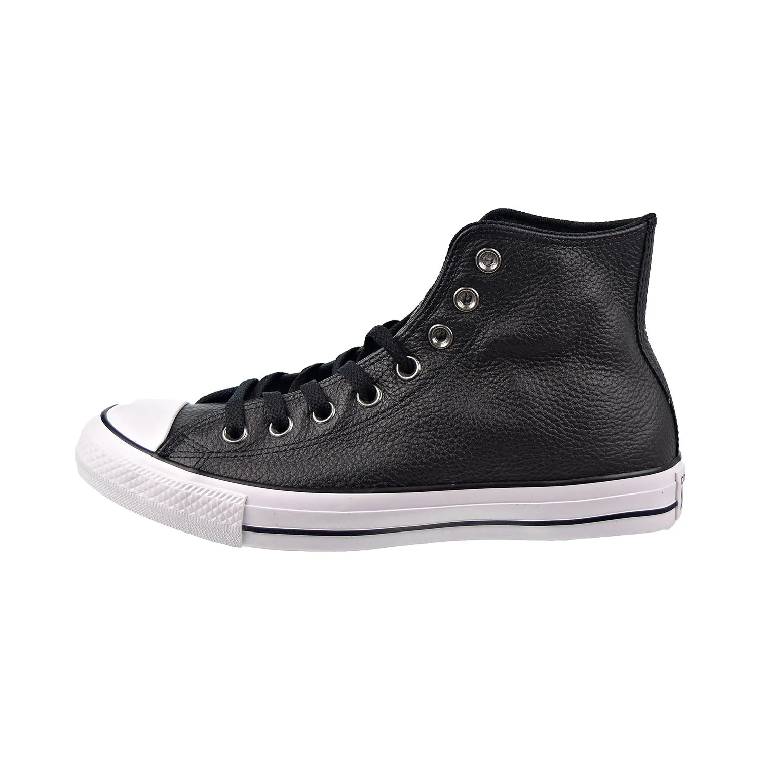 Converse Chuck Taylor All Star Leather Hi Men's Shoes Black-White