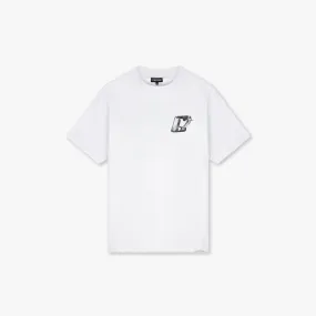 CROYEZ SHARK T-SHIRT - WHITE/BLACK