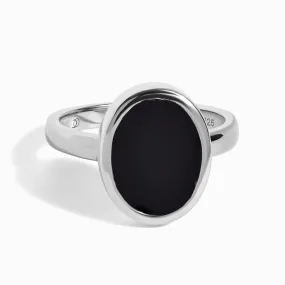 Crystal Ring - Enfolded Black Onyx