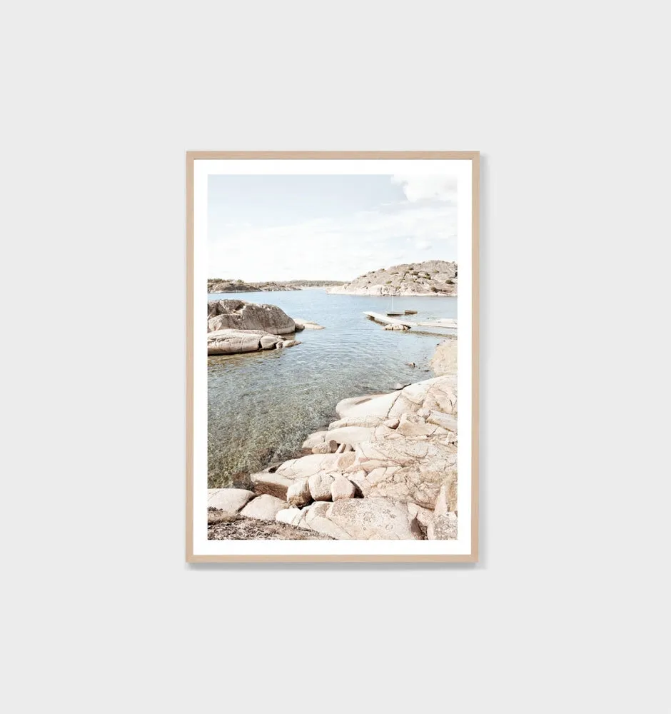 Crystal Tide Framed Print