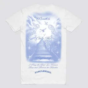 DEATH IS ONLY THE BEGINNING HW WHITE TEE