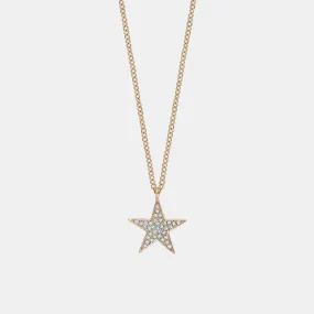 Diamond Single Star Necklace