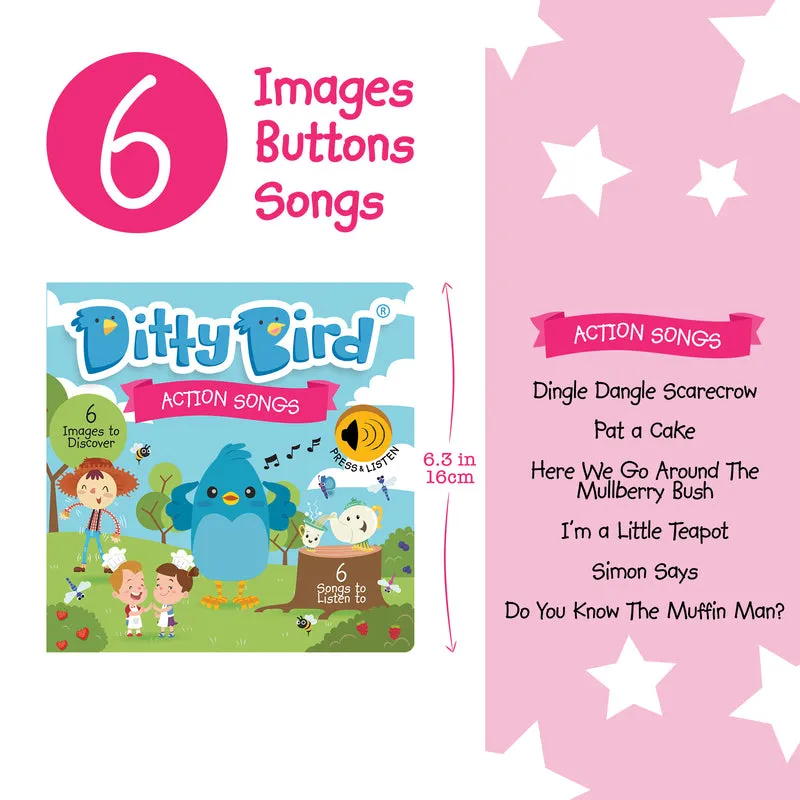 Ditty Bird Action Songs Board Book