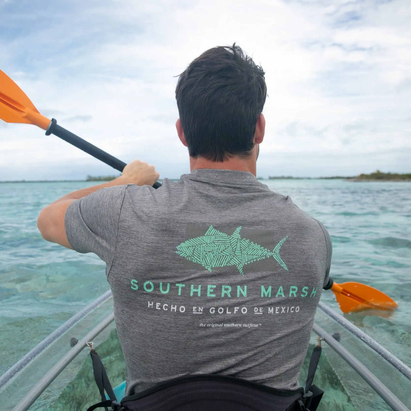 FieldTec™ Heathered Tee - Made in the Gulf - Tuna