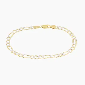 Figaro Unisex Bracelet (Gold)