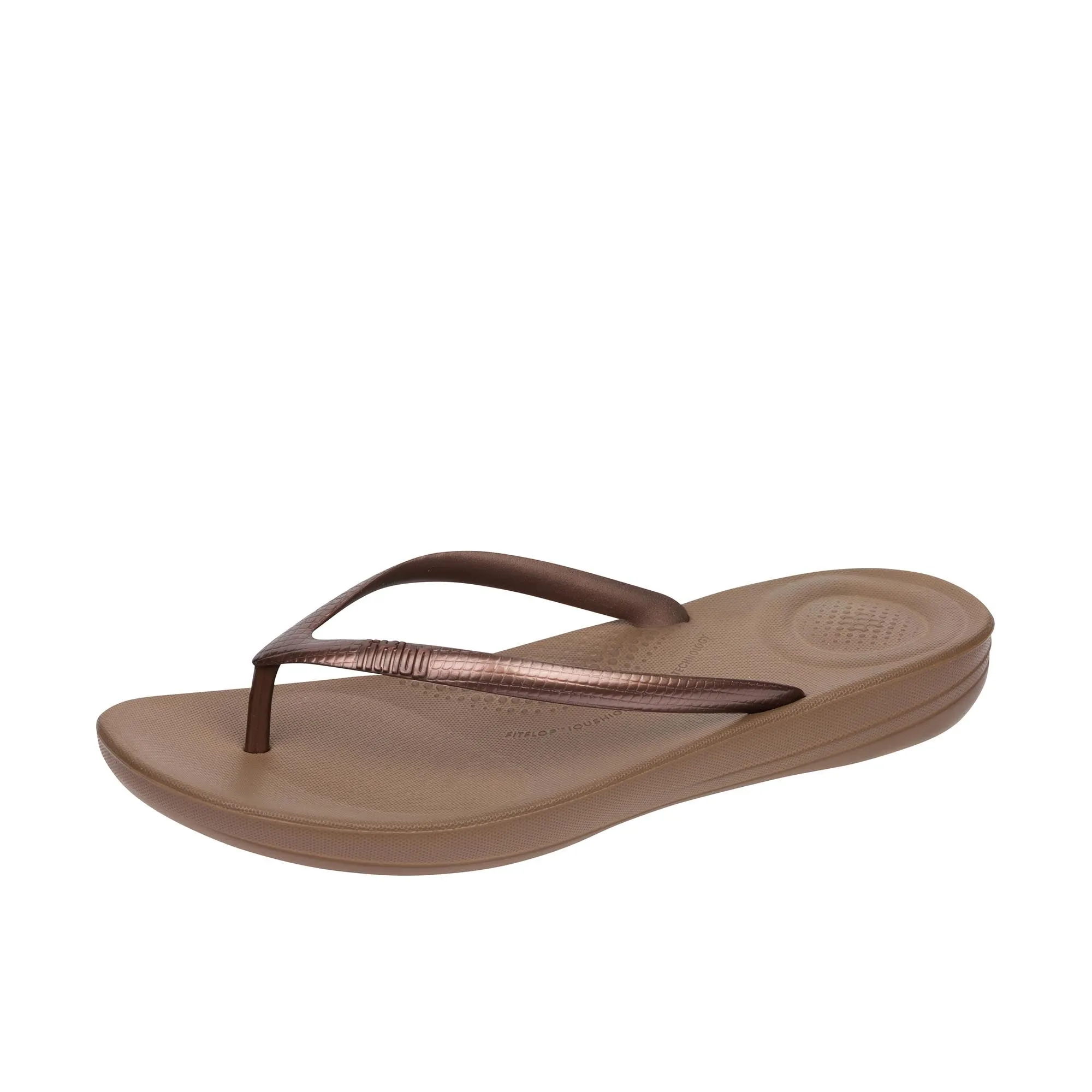 FitFlop Womens Iqushion Ergonomic Flip Flop Bronze