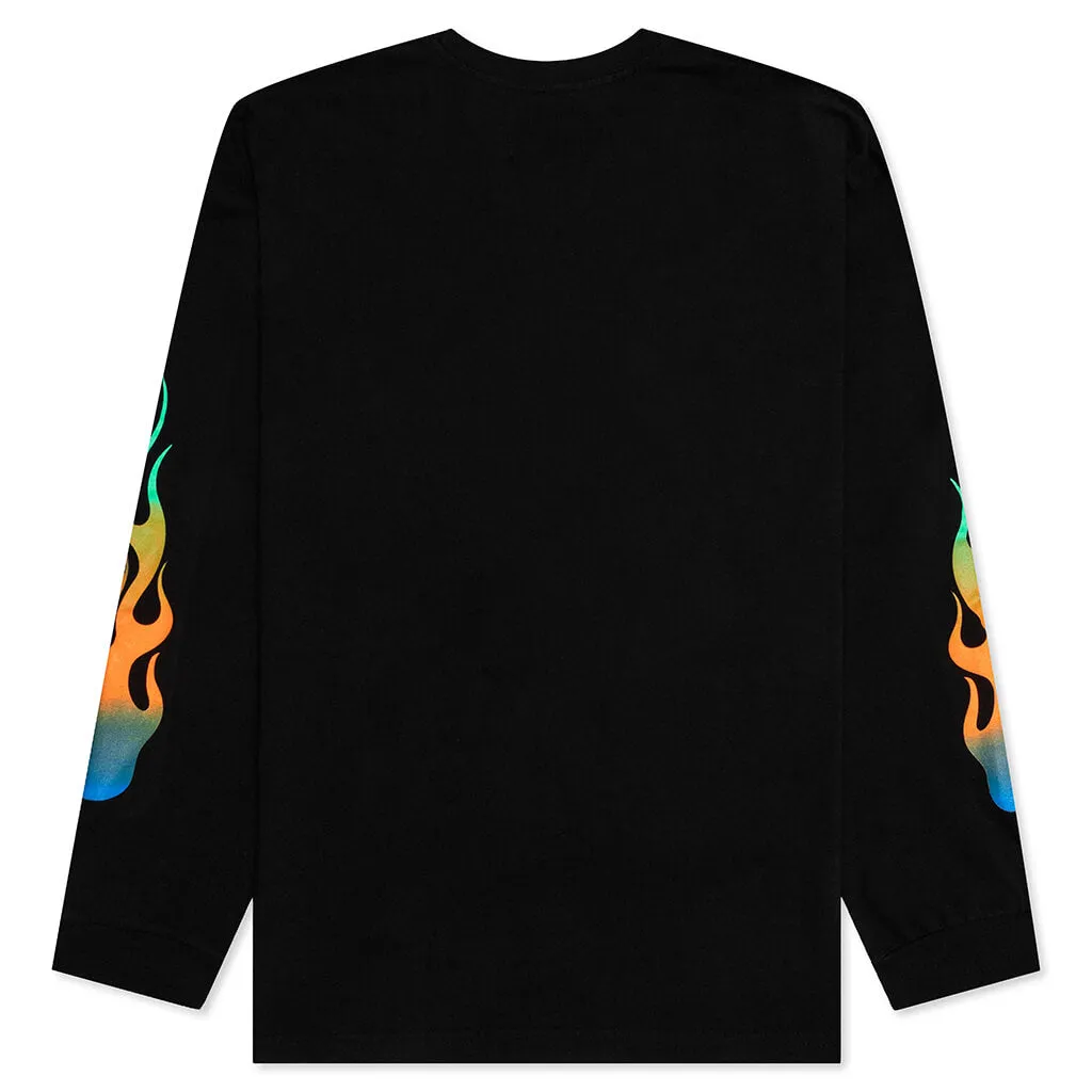 Flame L/S Tee - Black