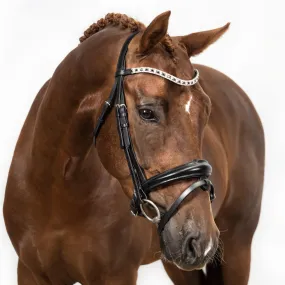 Flexible Fit Premium Black Snaffle Bridle 'Cadence'