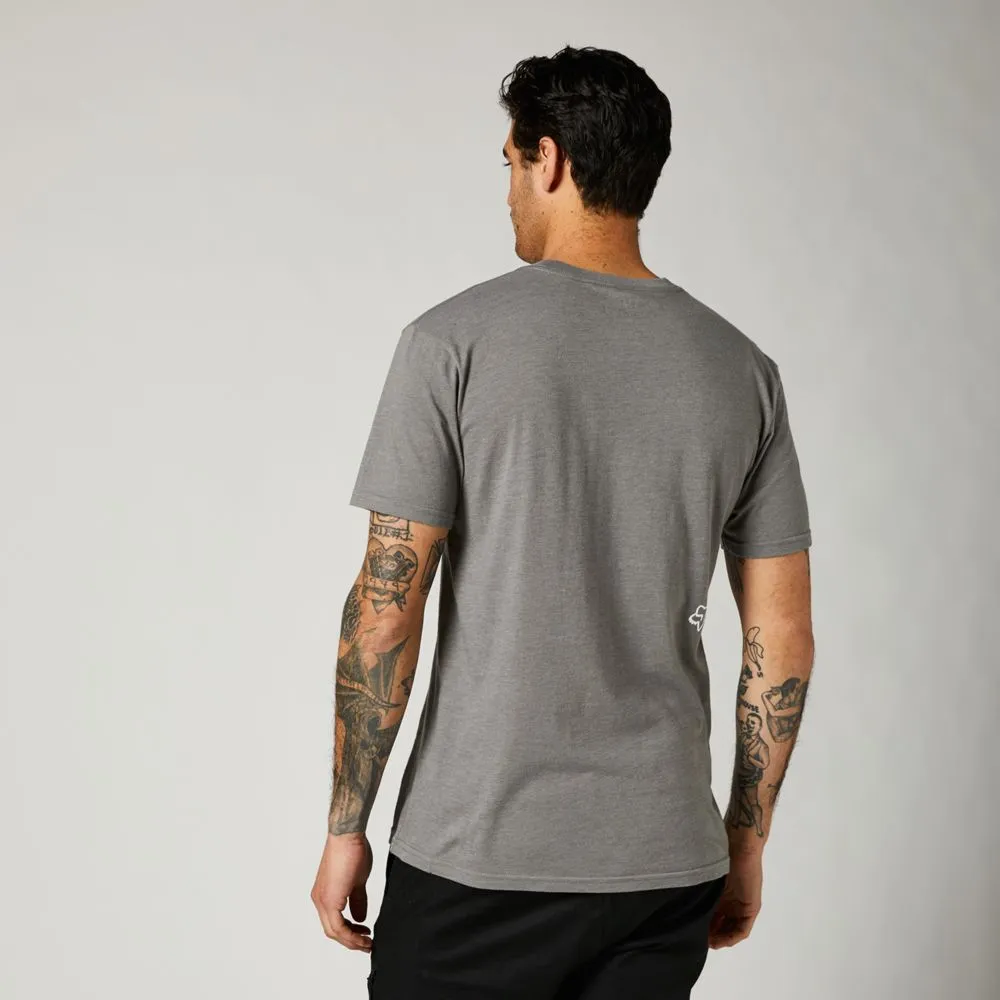 Fox Men's Pushin Dirt Premium Tee Heather Graphite