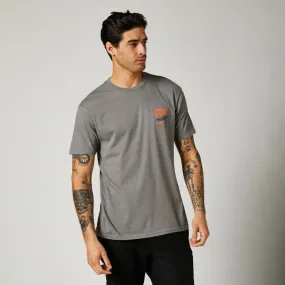 Fox Men's Pushin Dirt Premium Tee Heather Graphite