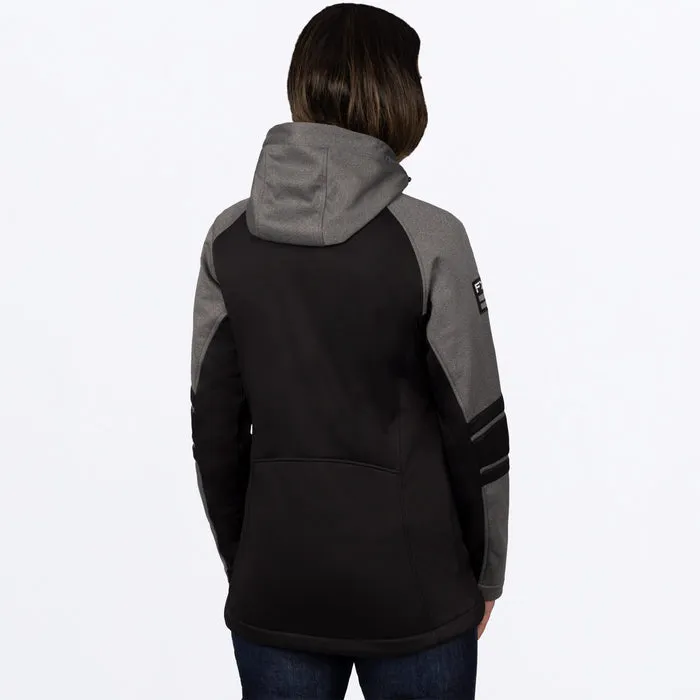 FXR Women's Maverick Softshell Grey Heather/Dusty Rose