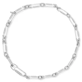 G Clip Necklace - Silvery