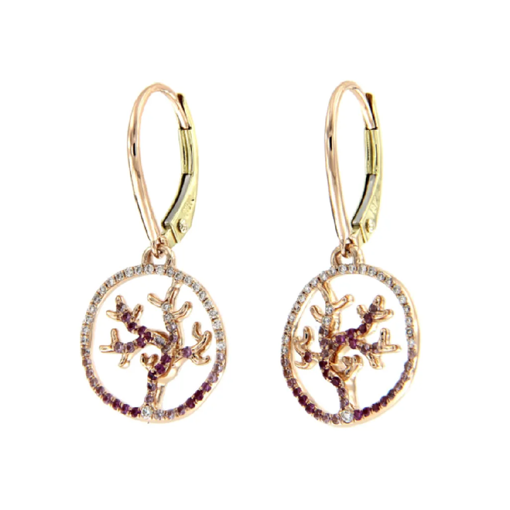 Gaia Fine Coralline Pendant Earrings