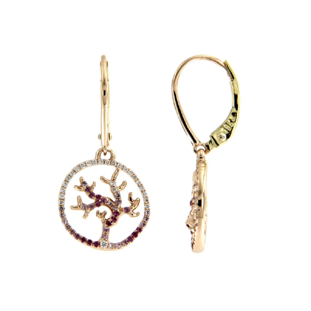 Gaia Fine Coralline Pendant Earrings