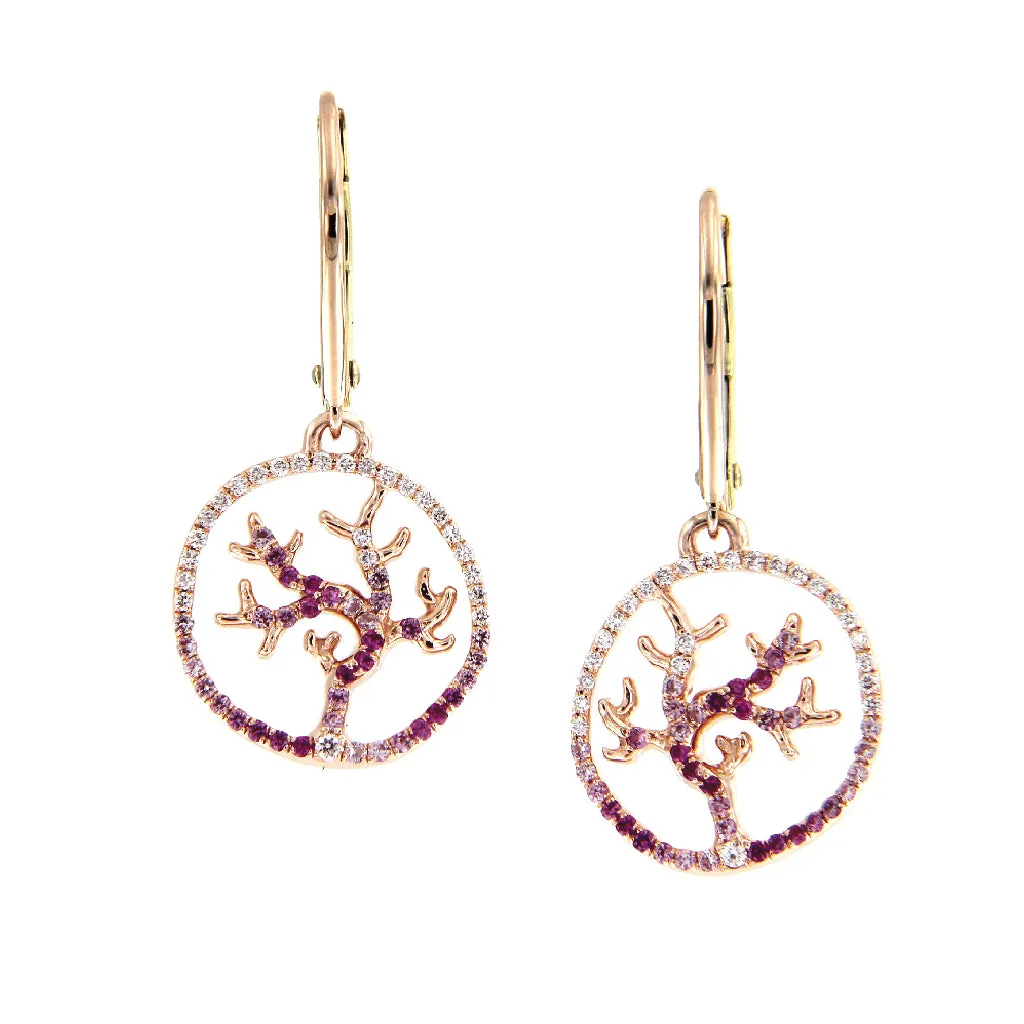 Gaia Fine Coralline Pendant Earrings