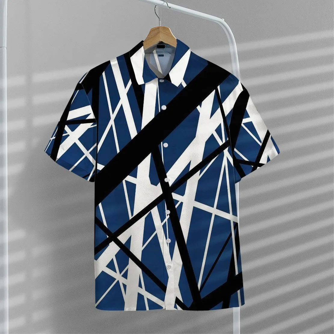 Gearhuman 3D Blue Frankenstrat Strings Hawaii Shirt