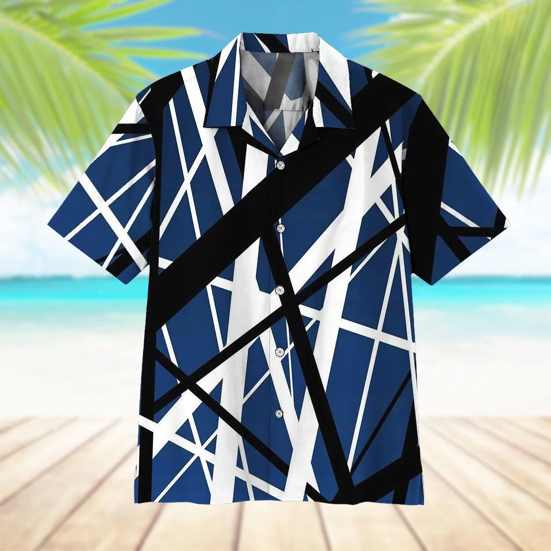 Gearhuman 3D Blue Frankenstrat Strings Hawaii Shirt