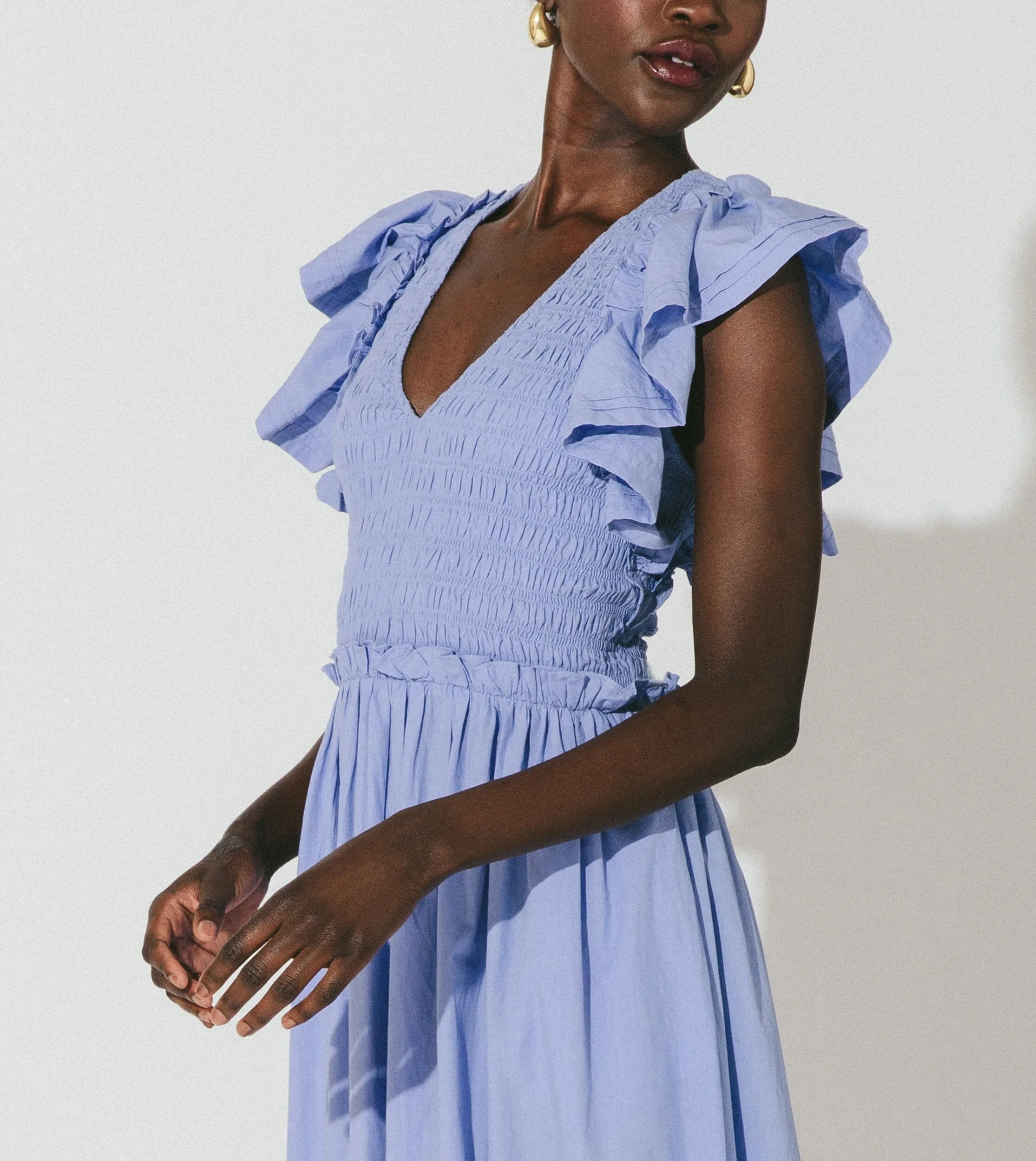 Gladys Ankle Dress | Periwinkle