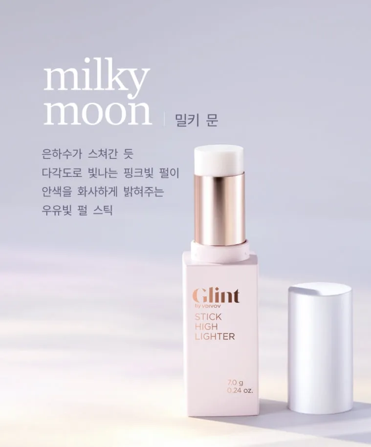 Glint X JEYU Stick Highlighter 02 Milky Moon 7g Facial Glow Shimmer Makeup Beauty Cosmetics