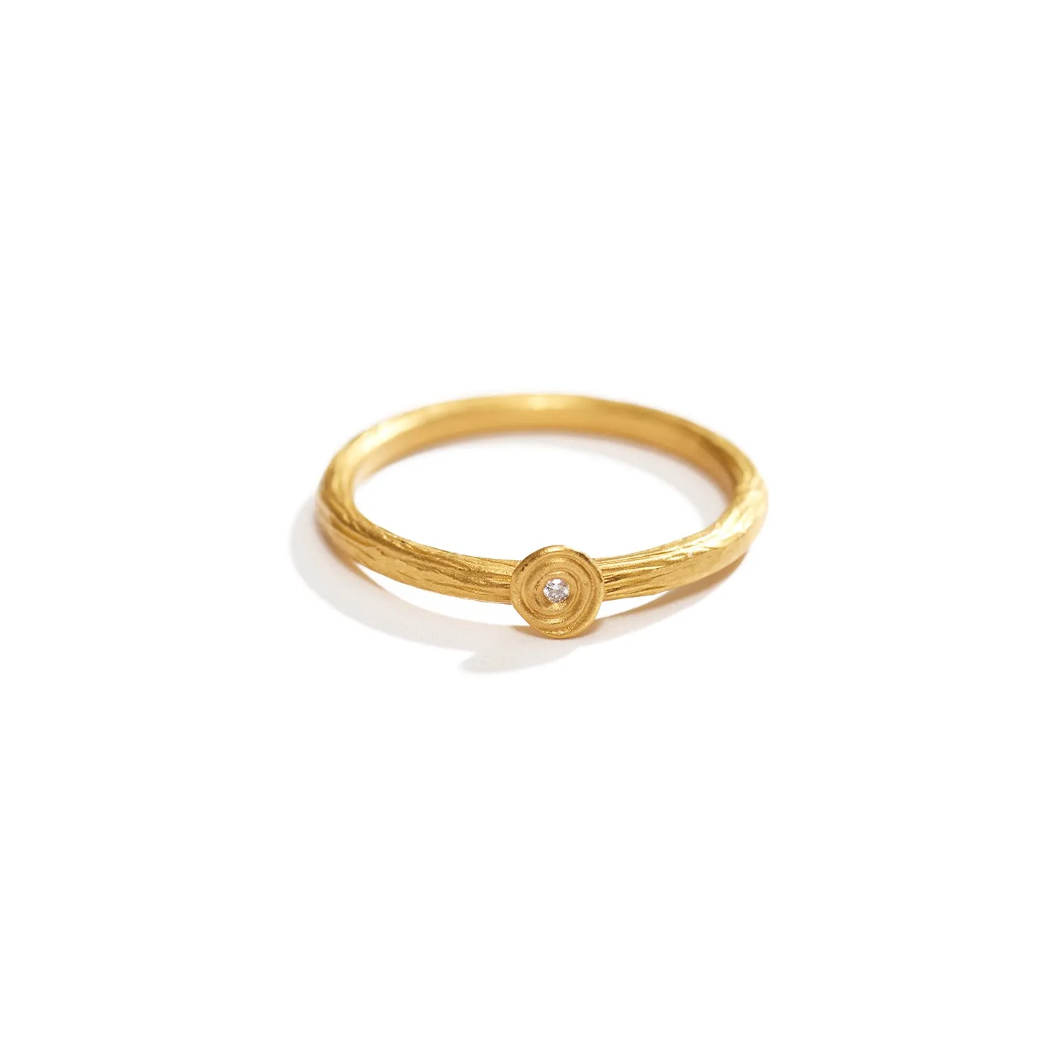 Gold Ring with Diamond