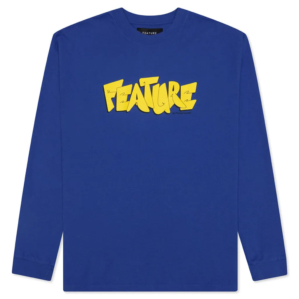 Graf-Featy L/S Tee - Dazzling Blue