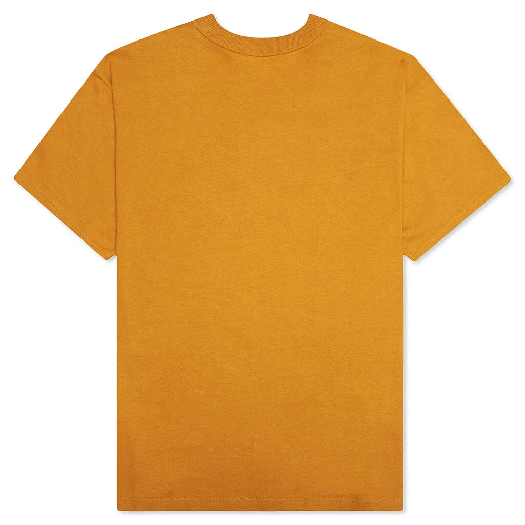 Happy Script S/S T-Shirt - Ochre