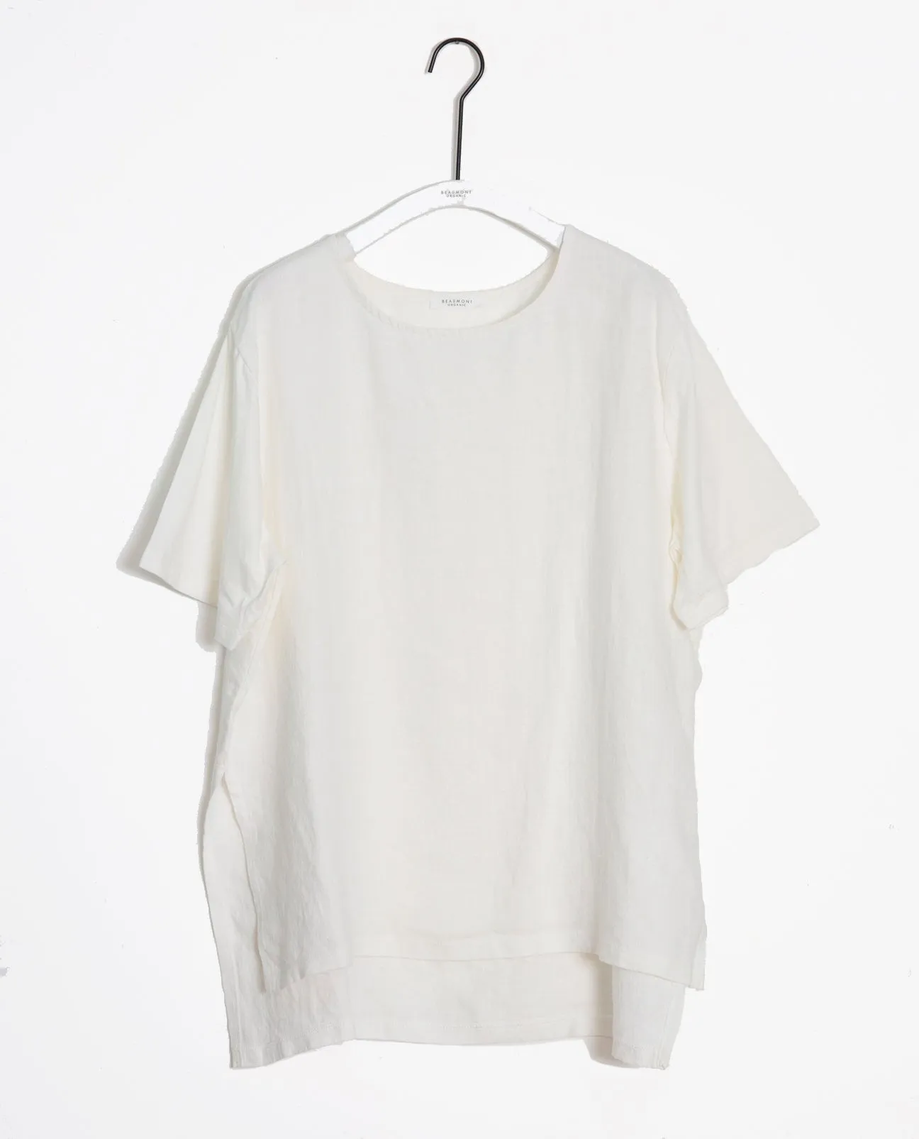 Hayley-May Organic Cotton & Linen Tunic In Off White