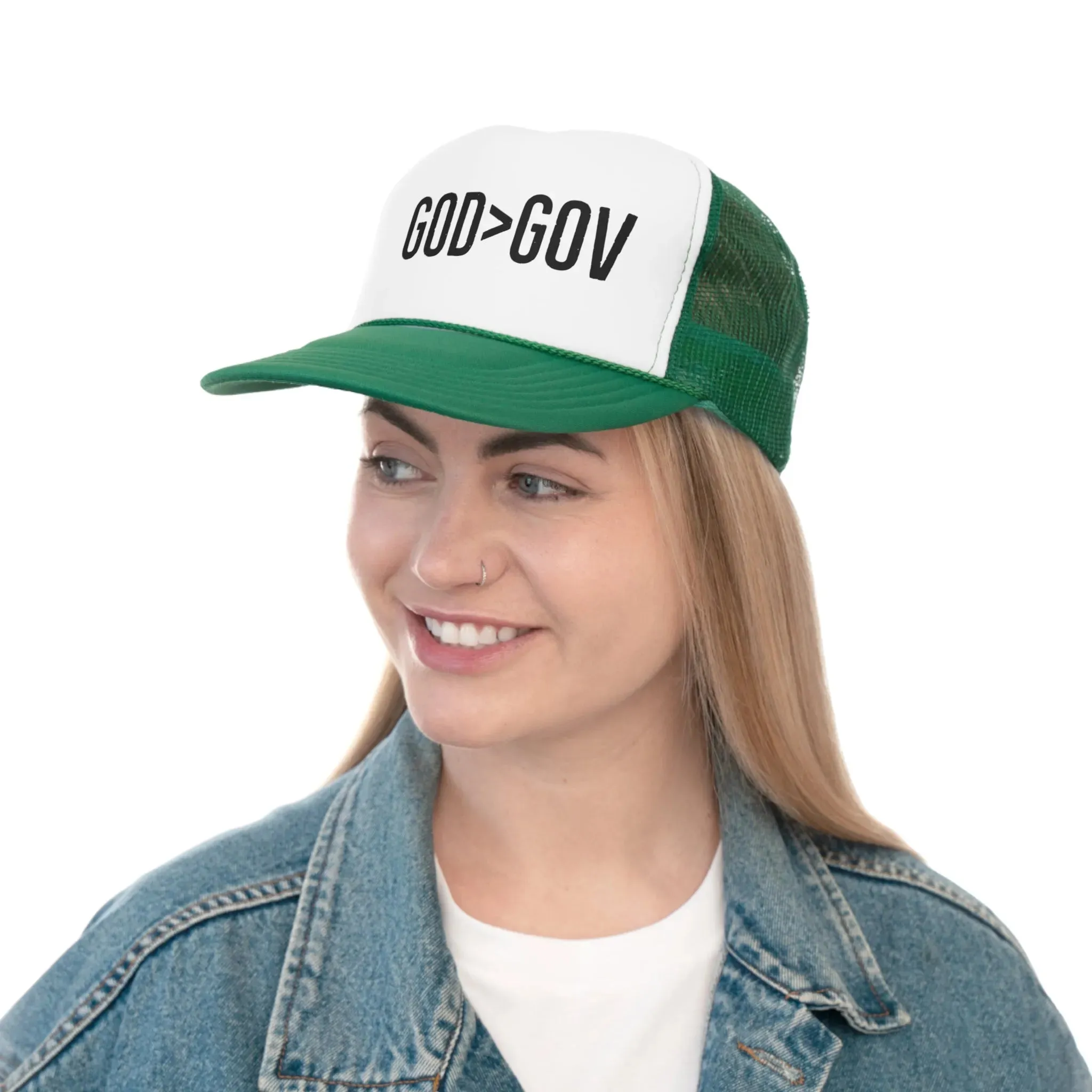 Heavenly Highway Trucker Cap: God Over Government