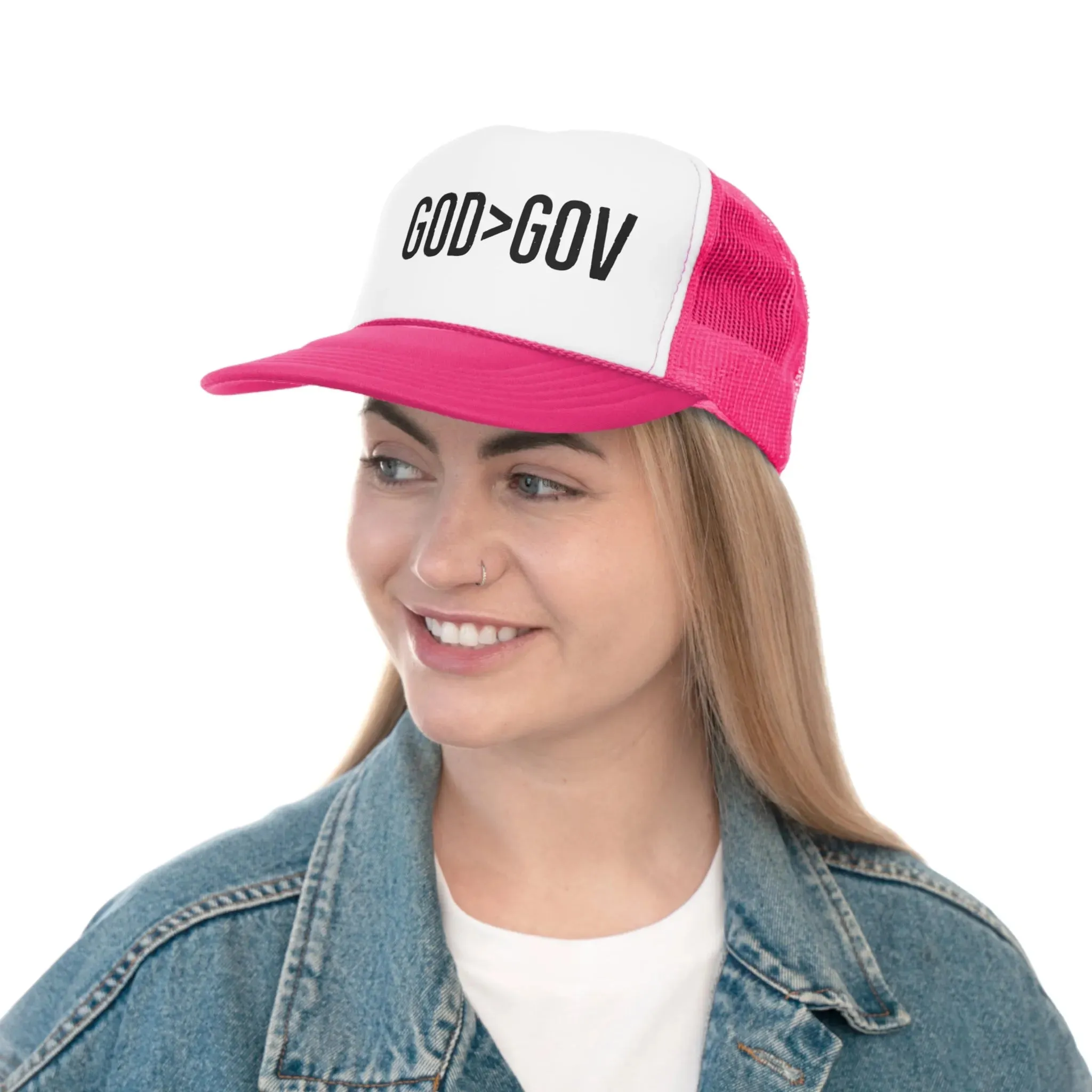 Heavenly Highway Trucker Cap: God Over Government