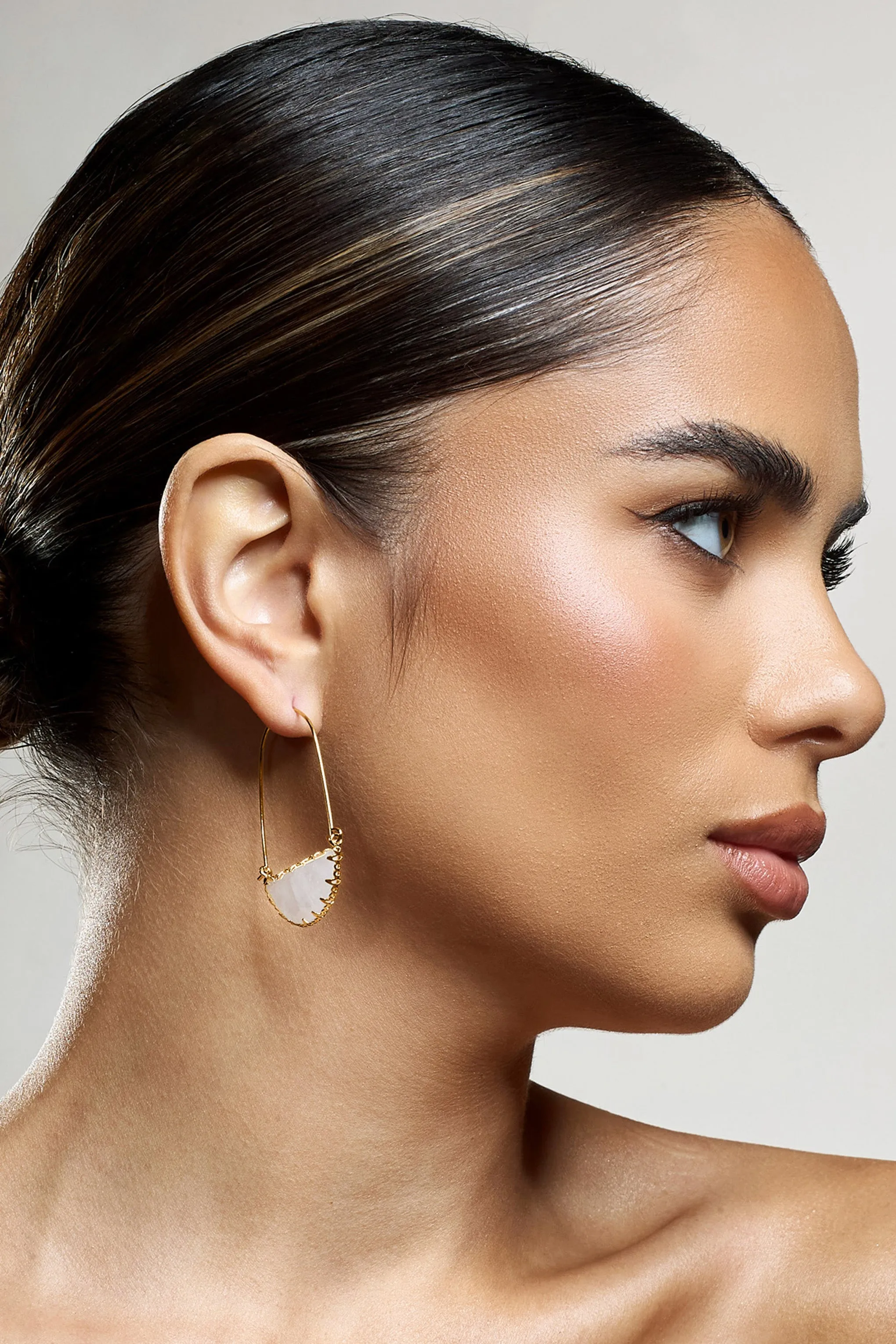 Hettie | Clear Crystal Statement Earrings