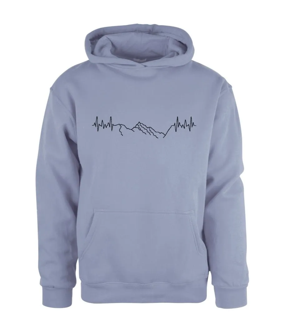 Hoodie - unisex -  hettegenser - HARTBEAT - Slogen