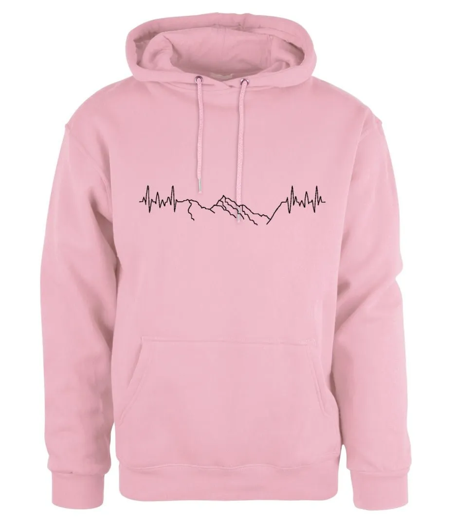 Hoodie - unisex -  hettegenser - HARTBEAT - Slogen