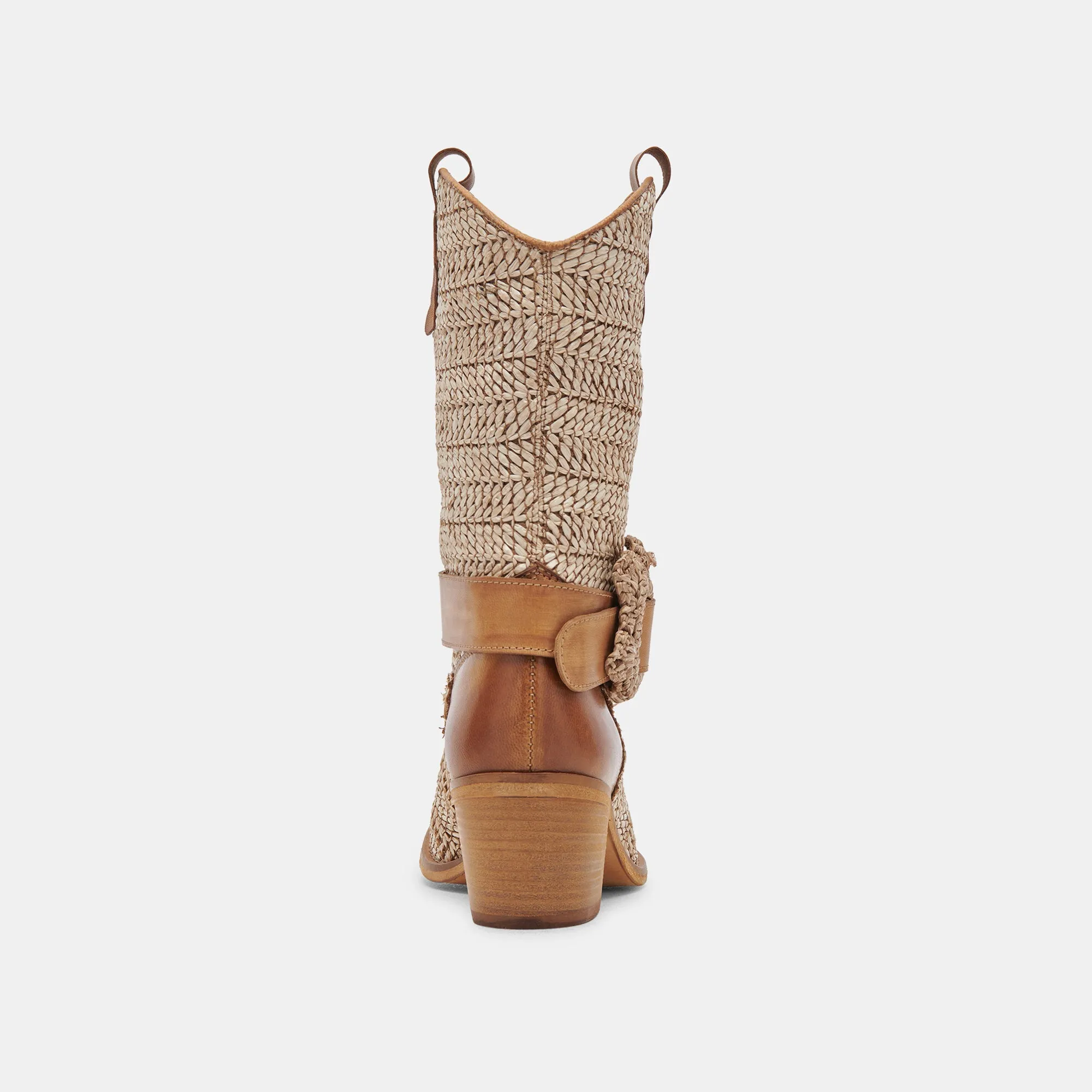 HOSS BOOTS BROWN MULTI RAFFIA