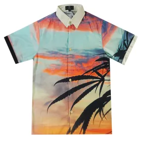 In The Clouds Button Up Shirt (Sunset) /D8