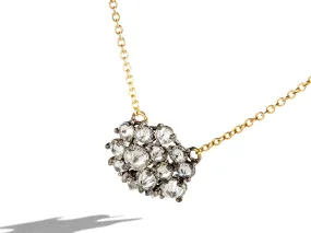 Inverted Diamond Cluster Necklace