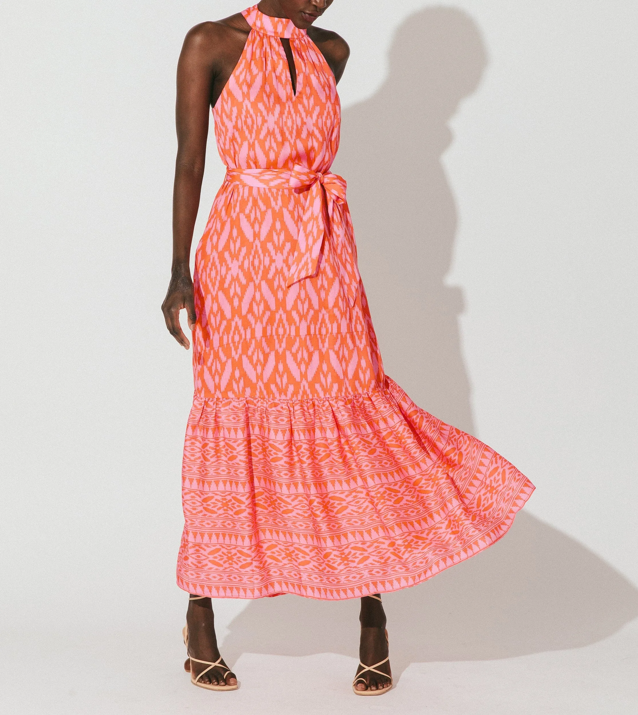 Janice Ankle Dress | Jaipur Ikat