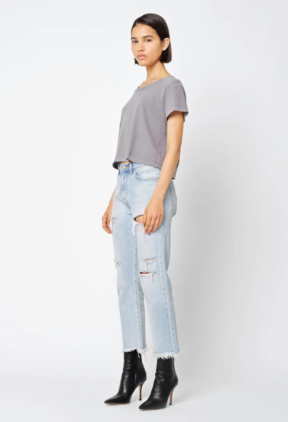 Jersey Cropped Tee / Oak