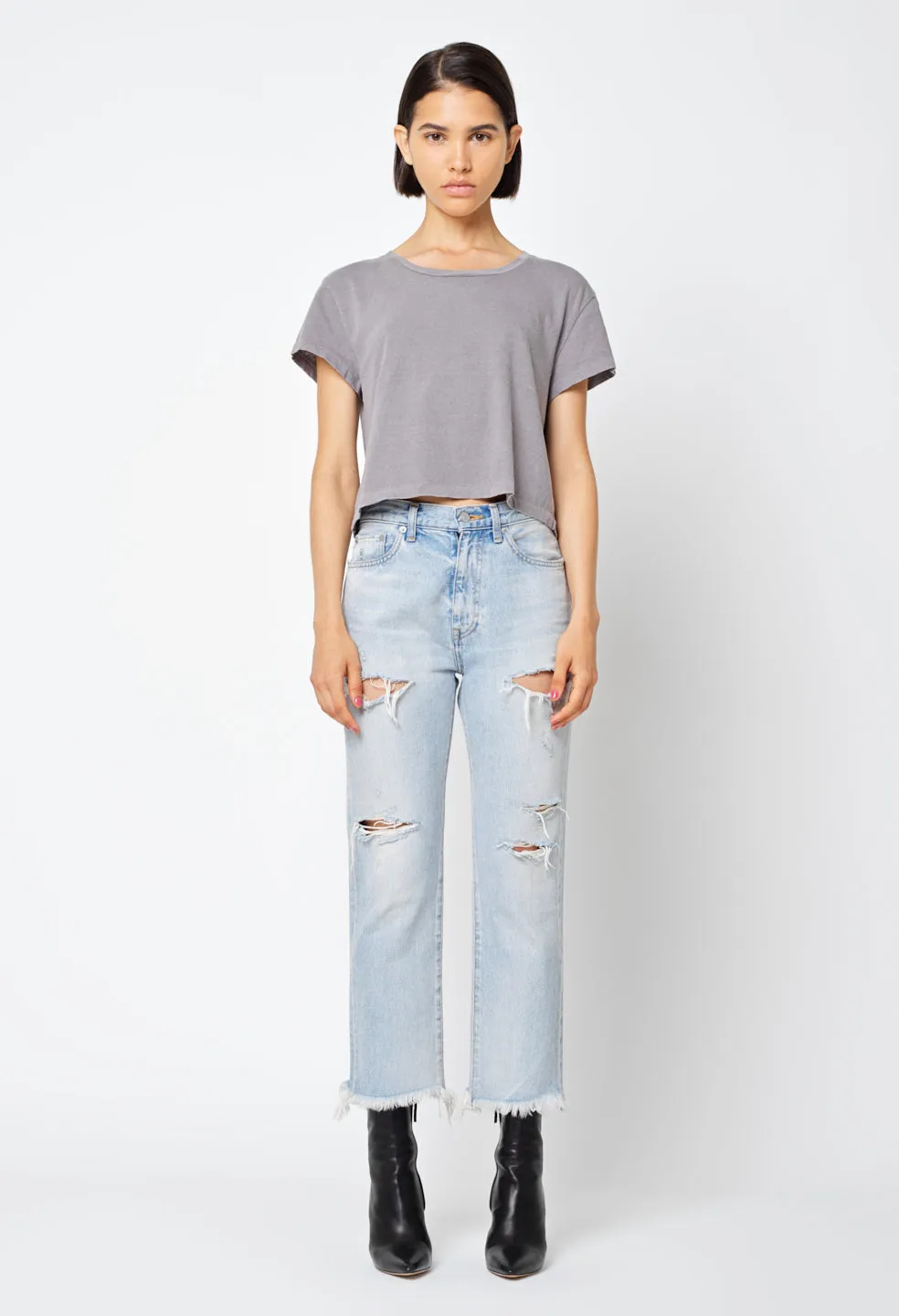 Jersey Cropped Tee / Oak