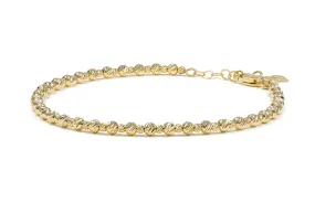 J.E.T. Diamond Cut Bracelet in 14K Yellow Gold - Classic Large Model