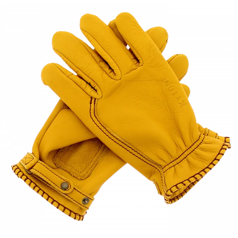 KYTONE Leather Gloves - Gold