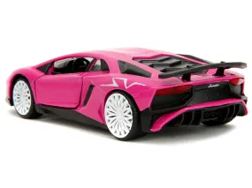 Lamborghini Aventador SV Pink Pink Slips Series 1/32 Diecast Model Car by Jada