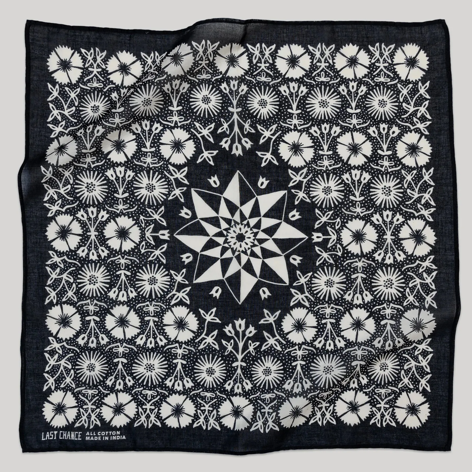 LCT: Cotton Rosey Bandana | Black