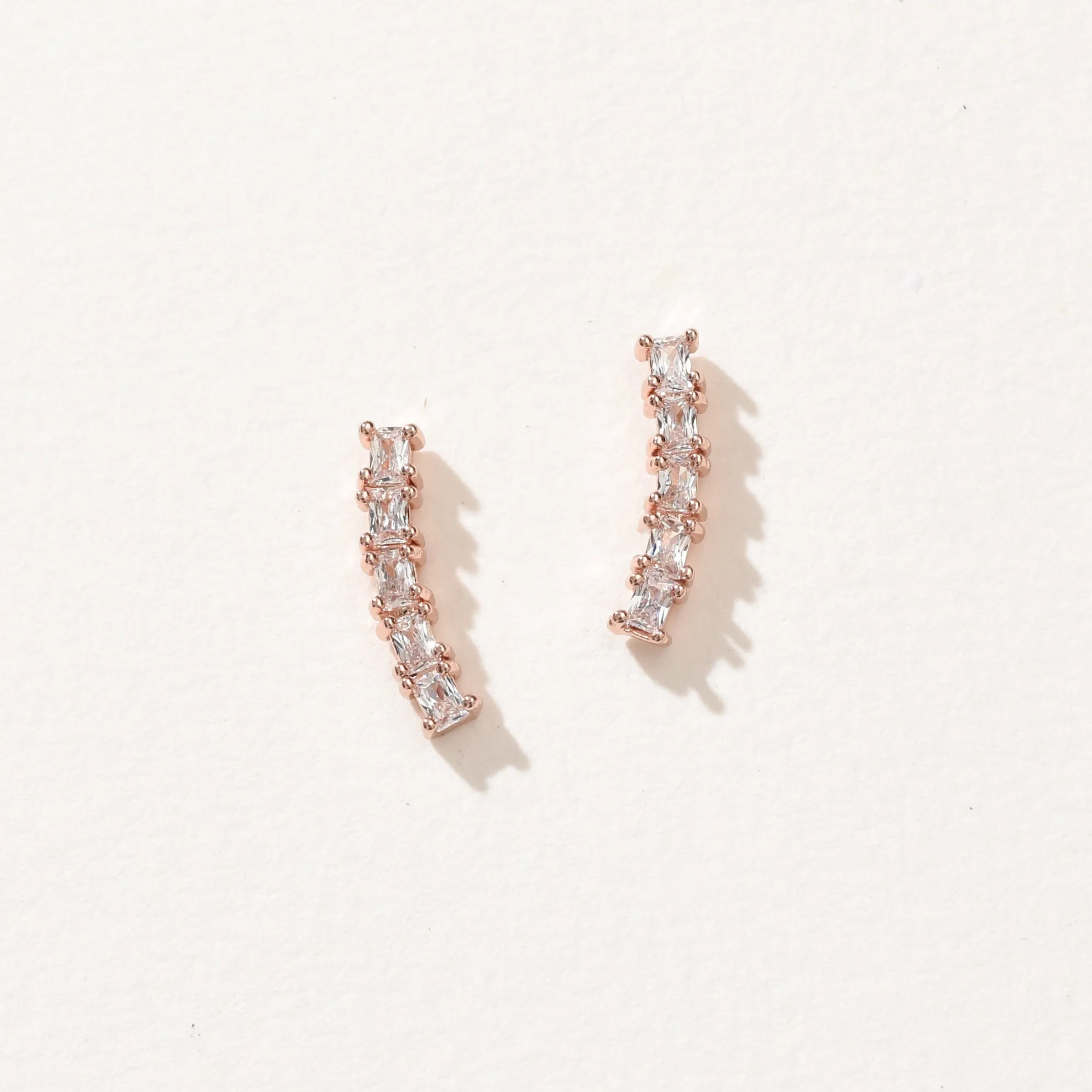 Leena Minimalist Stud | Rose Gold