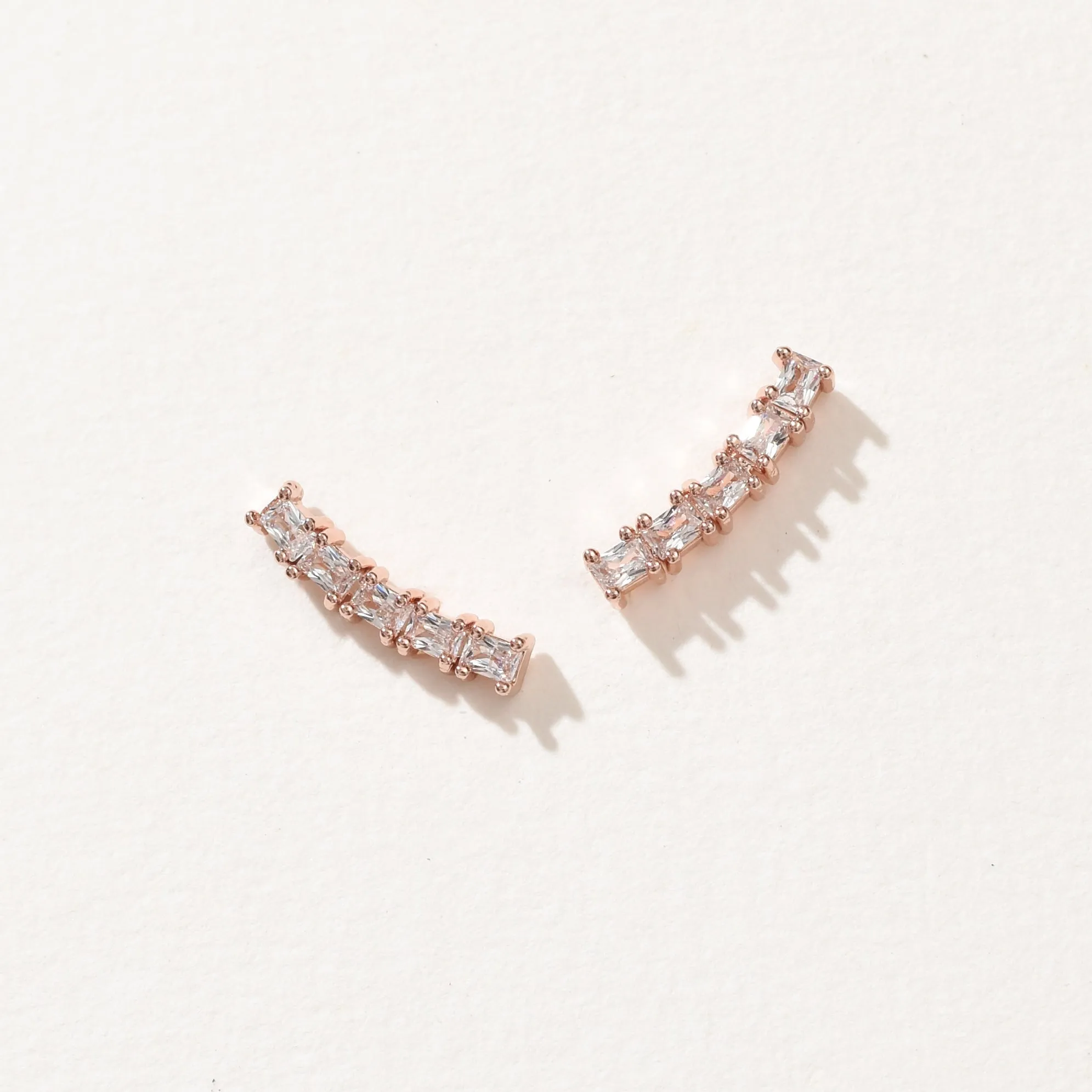 Leena Minimalist Stud | Rose Gold