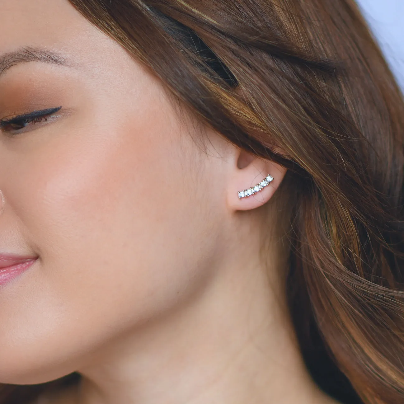 Leena Minimalist Stud | Rose Gold