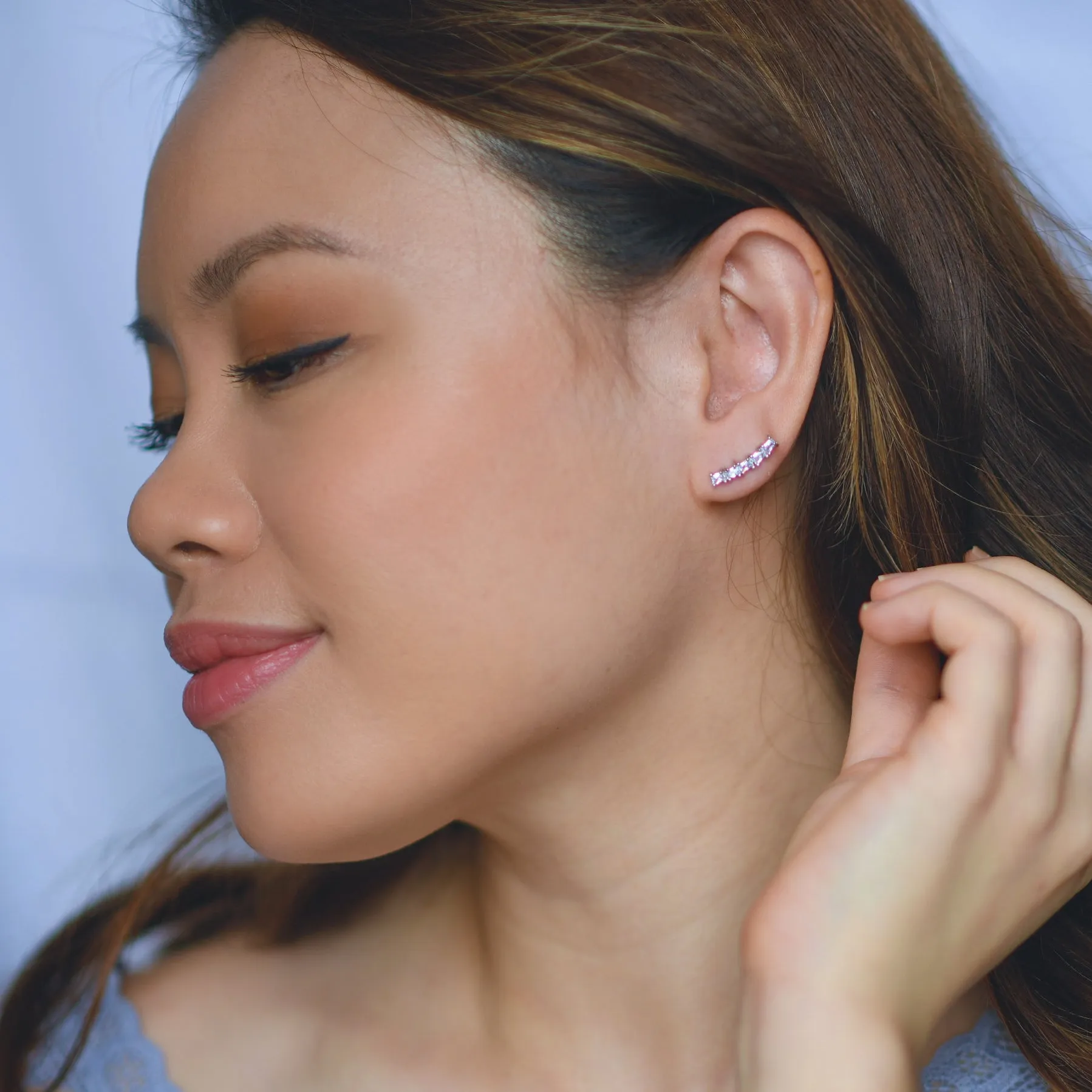 Leena Minimalist Stud | Rose Gold