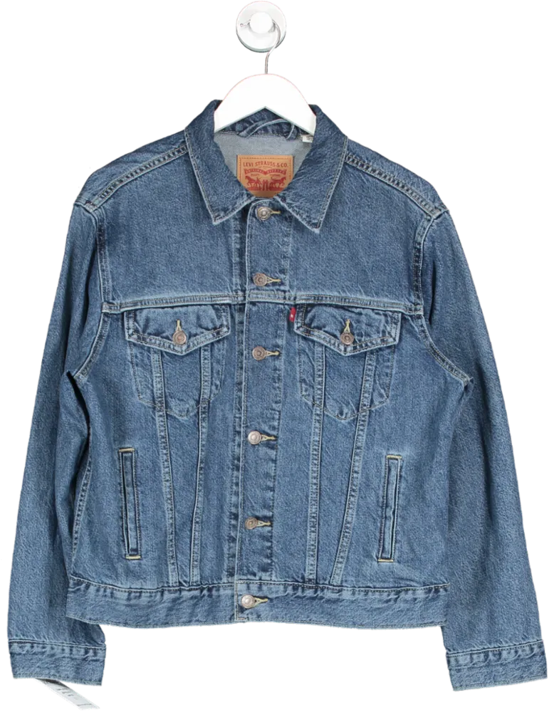 levis Blue Original Trucker Jacket UK L